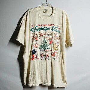 Comfort Colors Mens It's The Most Wonderful Time of the Year Graphic Tee Sz XL